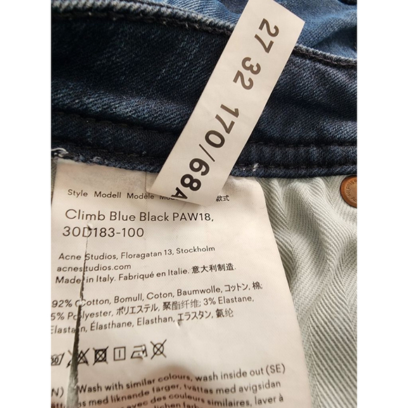 Acne Studios Jeans, Size 27, Dark Blue - Picture 10 of 10